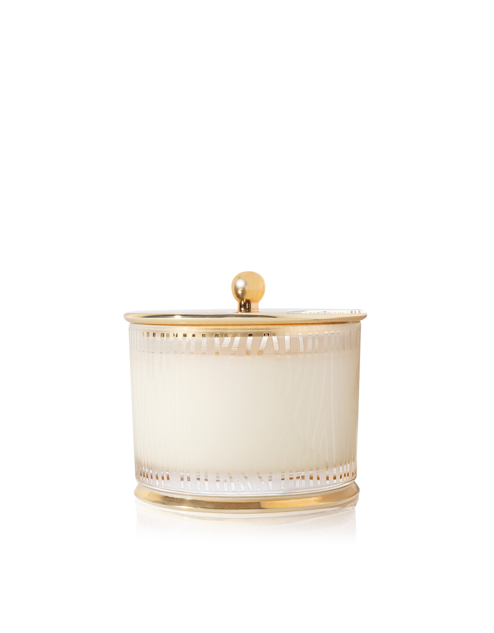 Gilded 9 Oz Medium Poured Candle – Frosted Wood