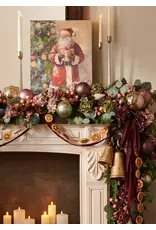 Etched Floral Pattern Ball Ornament