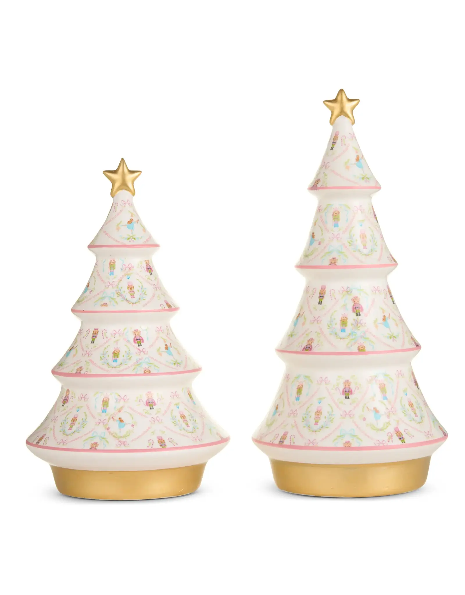 12" Nutcracker Suite Trees Set of 2