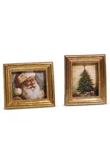 6" Gilded Christmas Framed Art