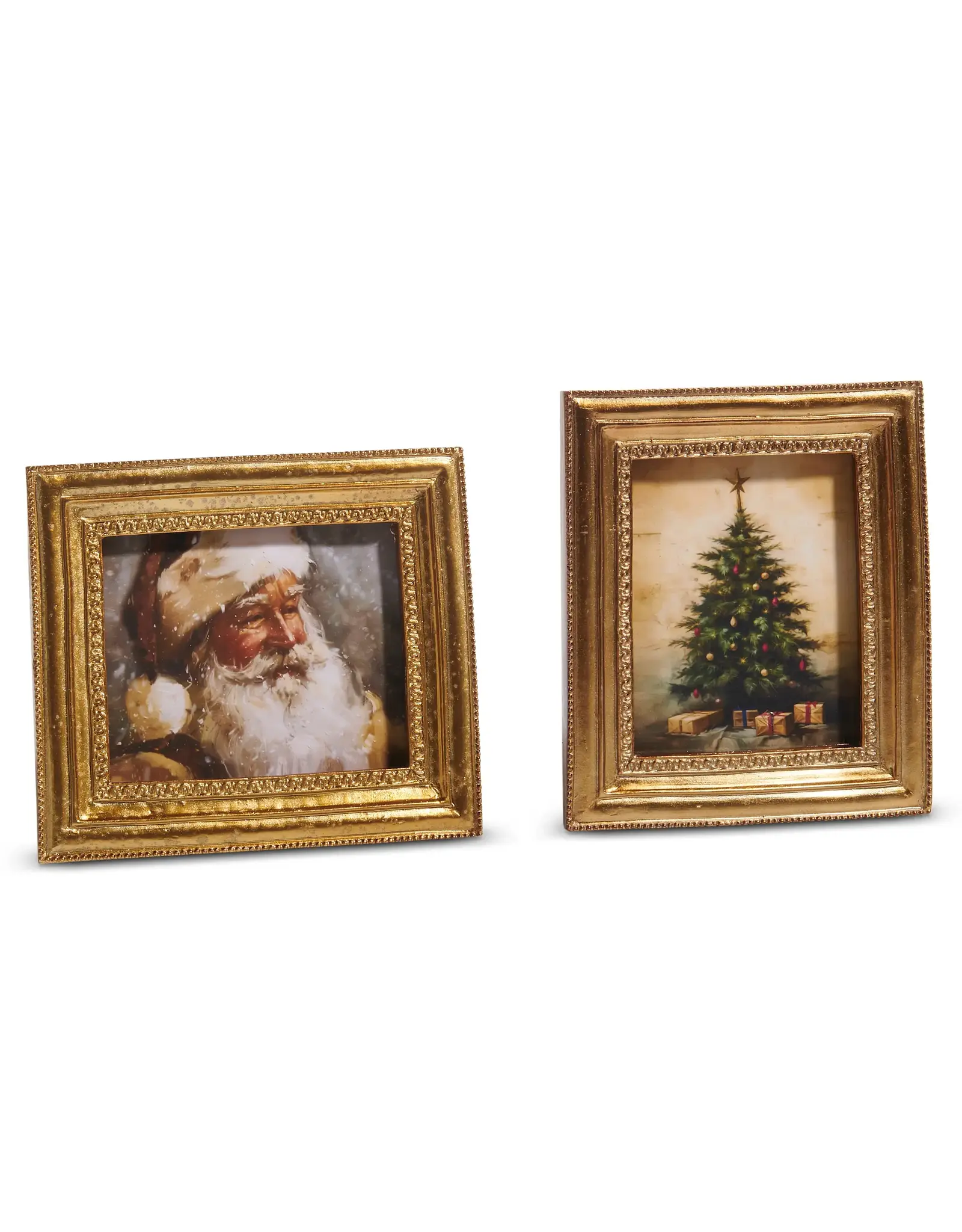 6" Gilded Christmas Framed Art