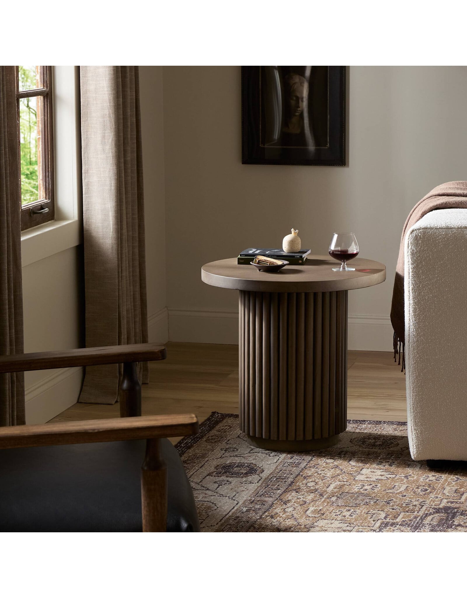 Rutherford End Table - Reclaimed Ashen Brow