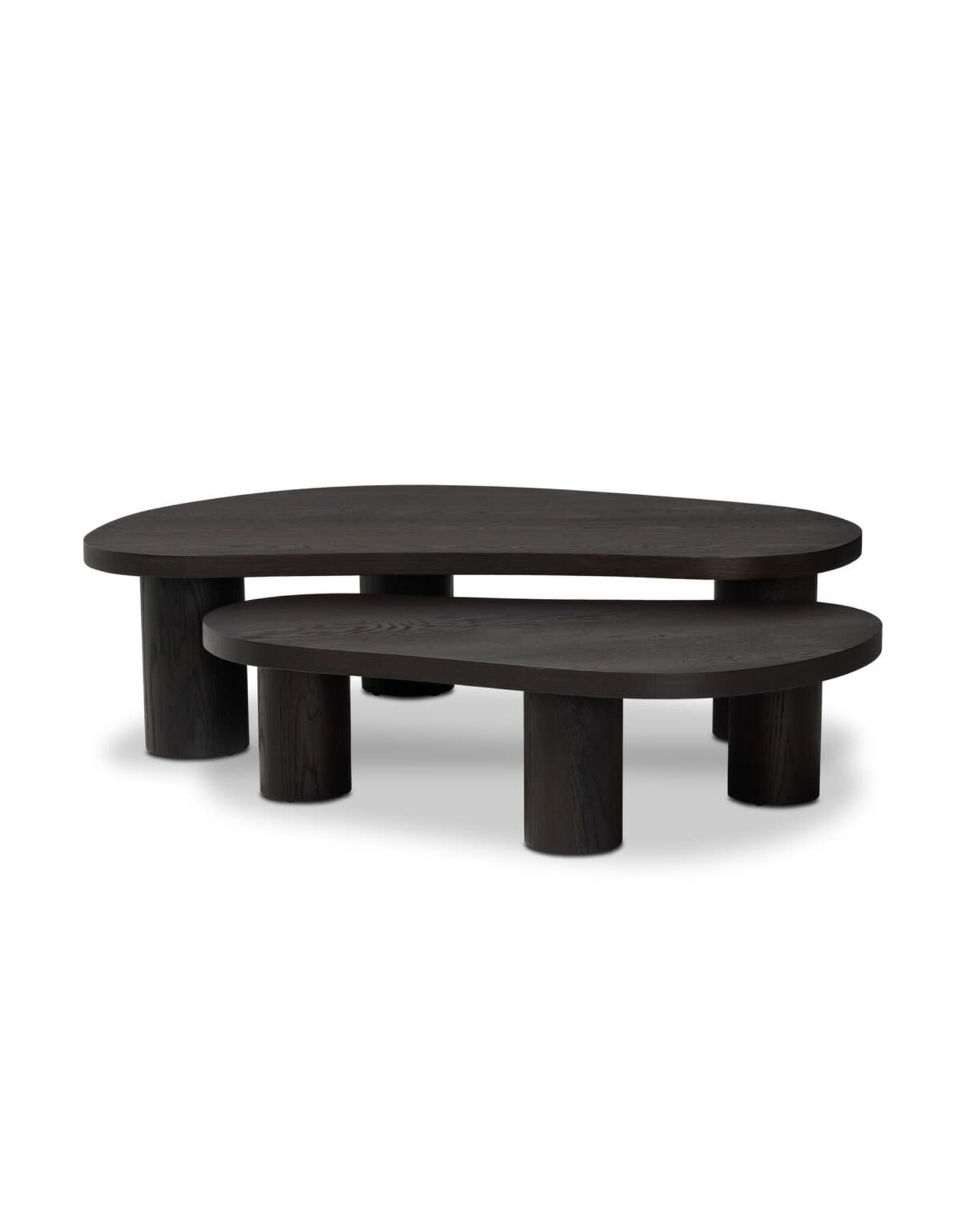 Joji Nesting Coffee Tables, Aged Black