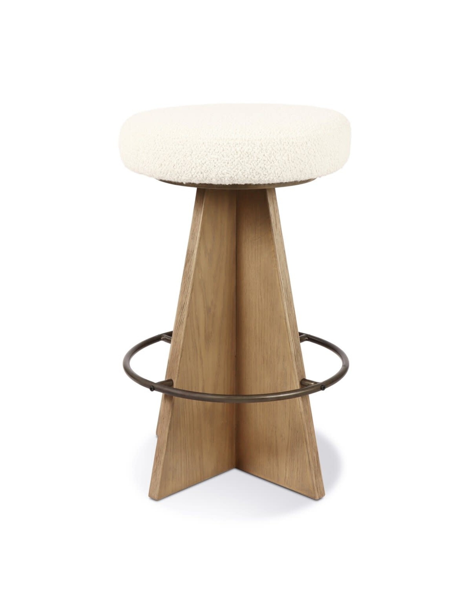 Damon Swivel Counter Stool, Durham Cream