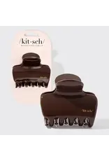 Recycled Plastic Puffy Cloud Clip, Chocolate