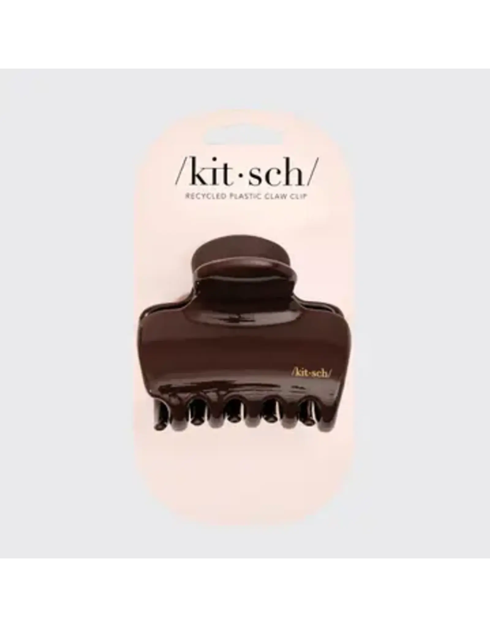 Recycled Plastic Puffy Cloud Clip, Chocolate