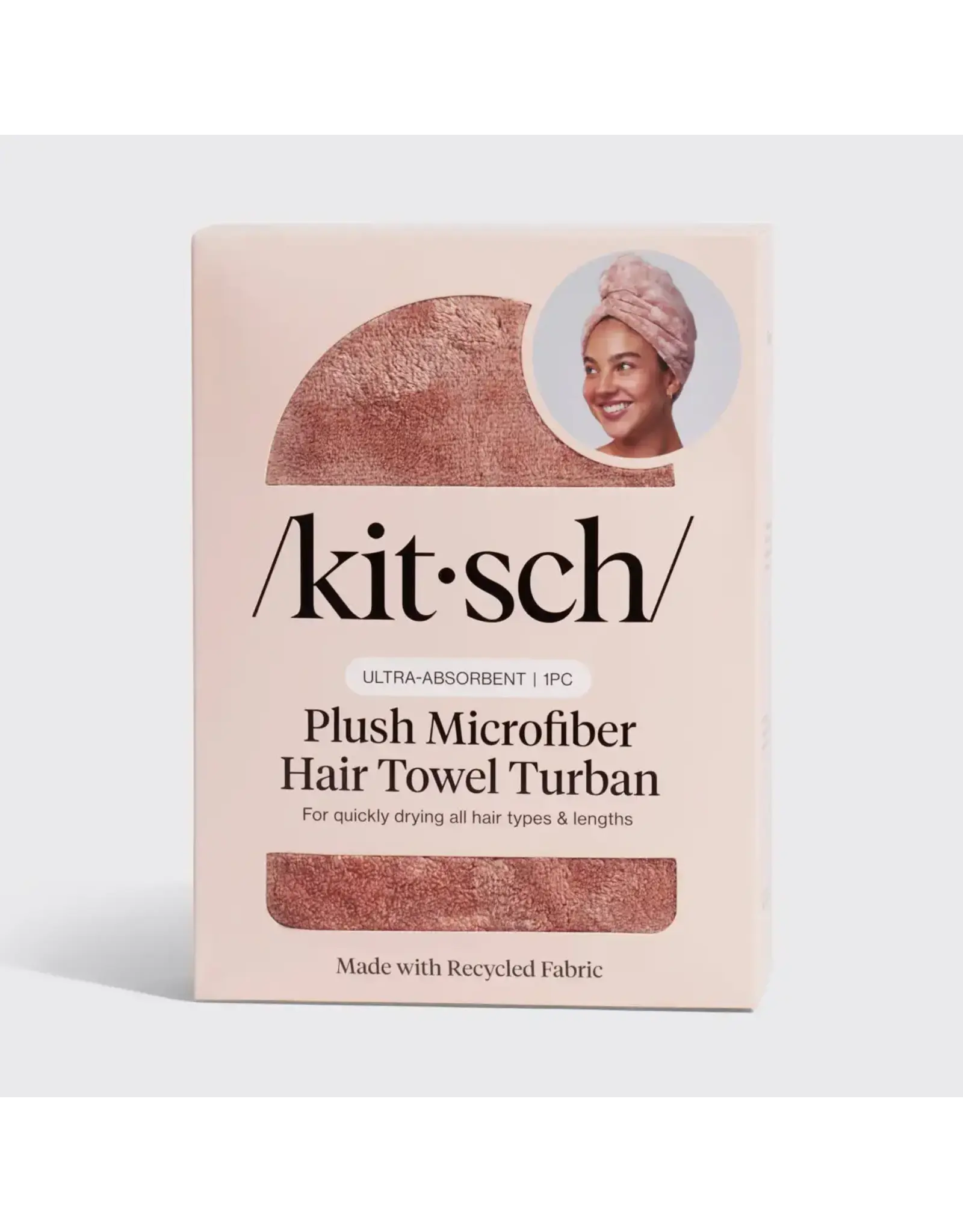 Terracotta Plush Microfiber Hair Towel