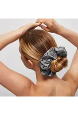 Satin Sleep Pillow Scrunchies, Charcoal/ Gold