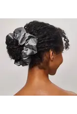 Satin Sleep Pillow Scrunchies, Charcoal/ Gold
