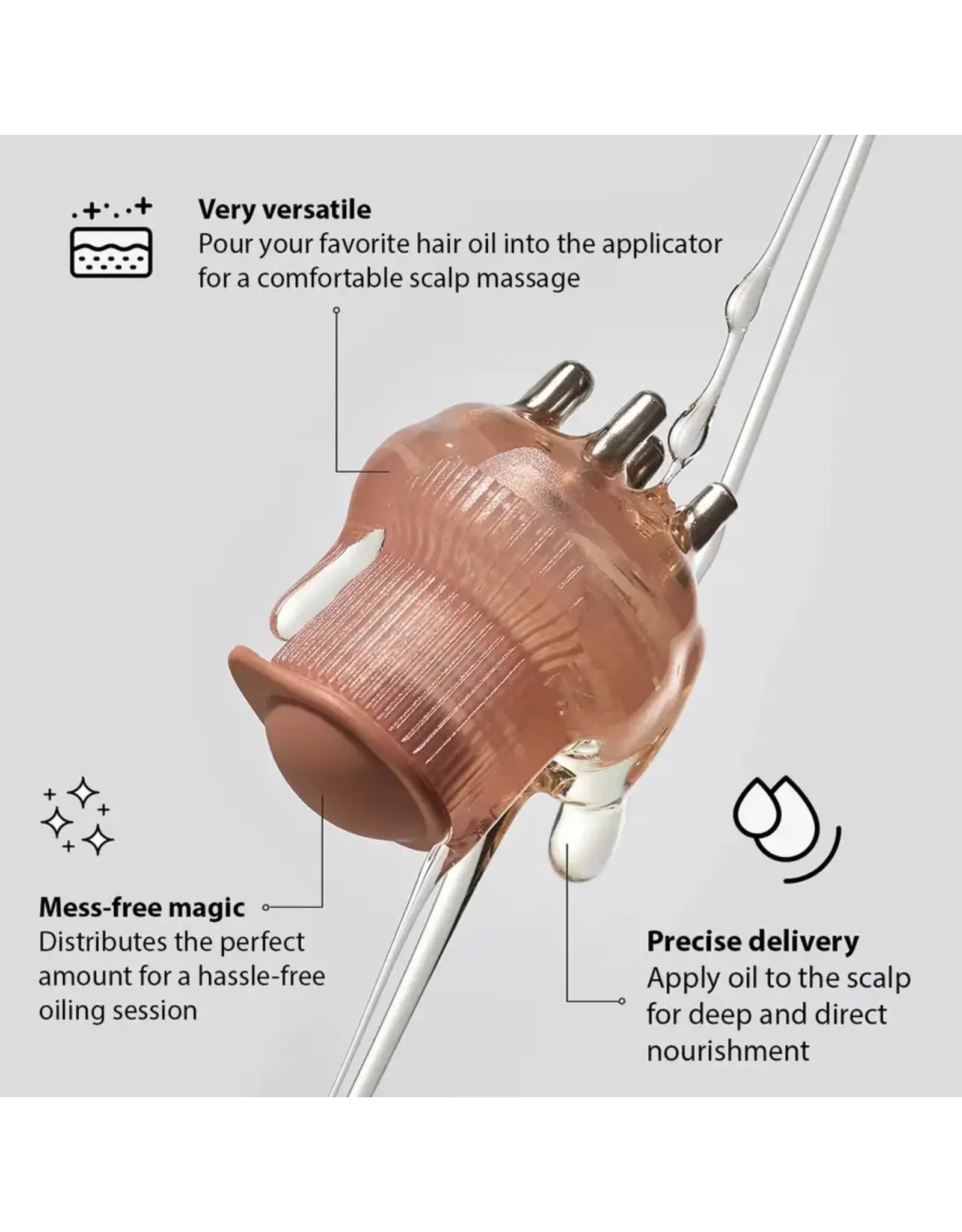 Scalp & Hair Oil Applicator, Terracotta