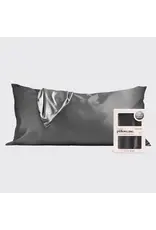 Satin Pillowcase, Charcoal - King