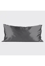 Satin Pillowcase, Charcoal - King