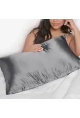 Satin Pillowcase, Charcoal - King