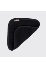 Microfibre Face Towels, Black 3pc Set