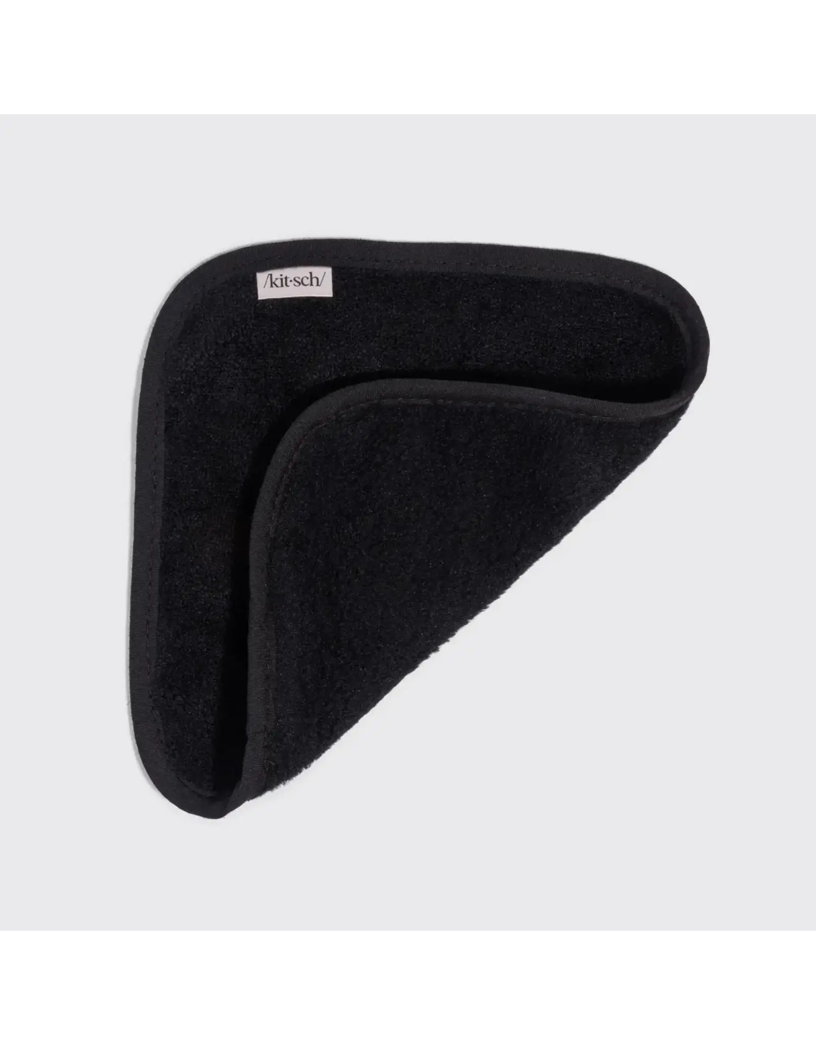 Microfibre Face Towels, Black 3pc Set