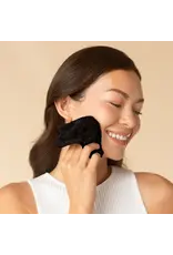 Microfibre Face Towels, Black 3pc Set