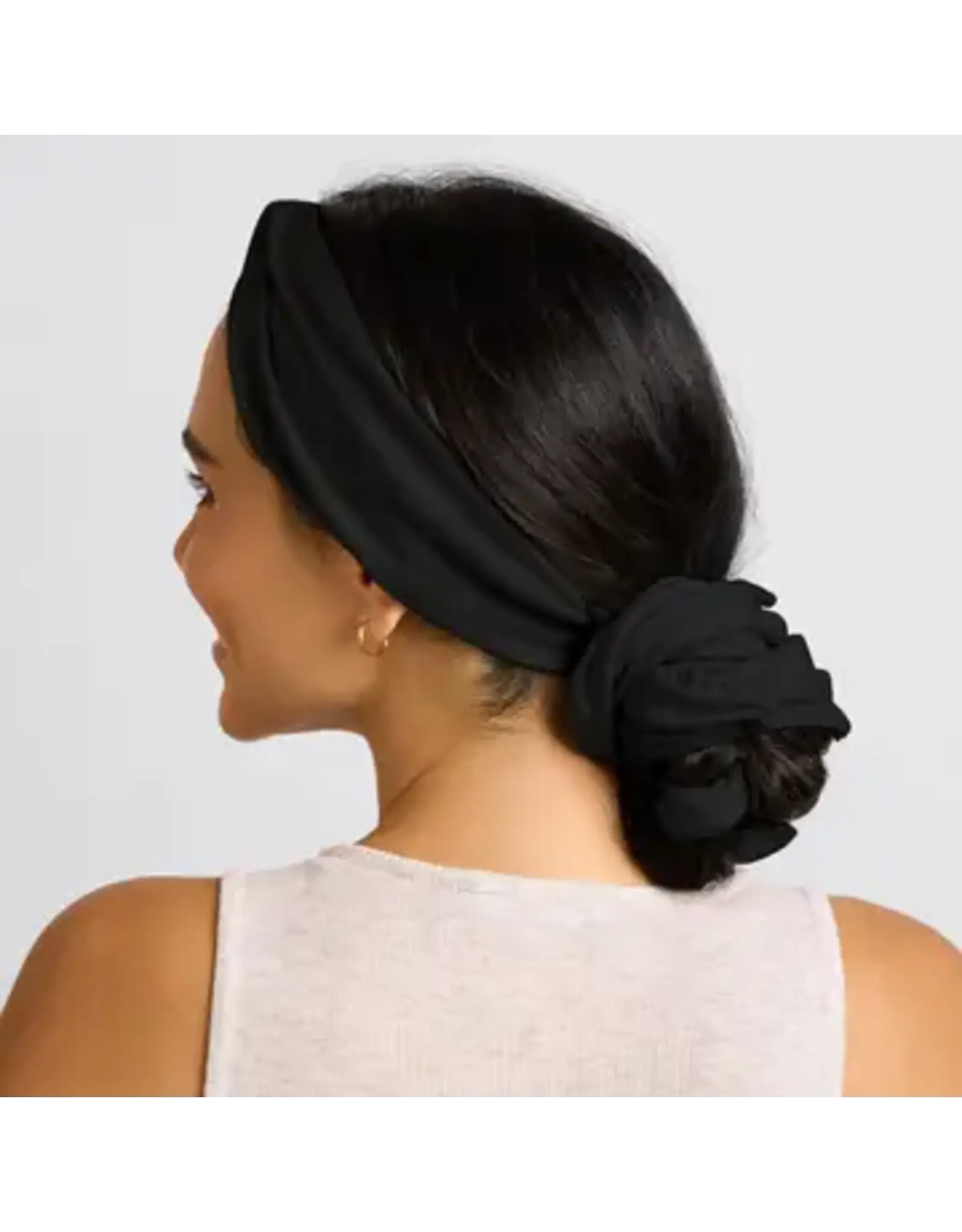 Set & Flow Heatless Curling Headband, Black