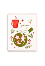 Girl Dinner Holiday Card