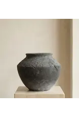 Terracotta Vase, Wide Body with Ridged Neck - Kaela l Medium