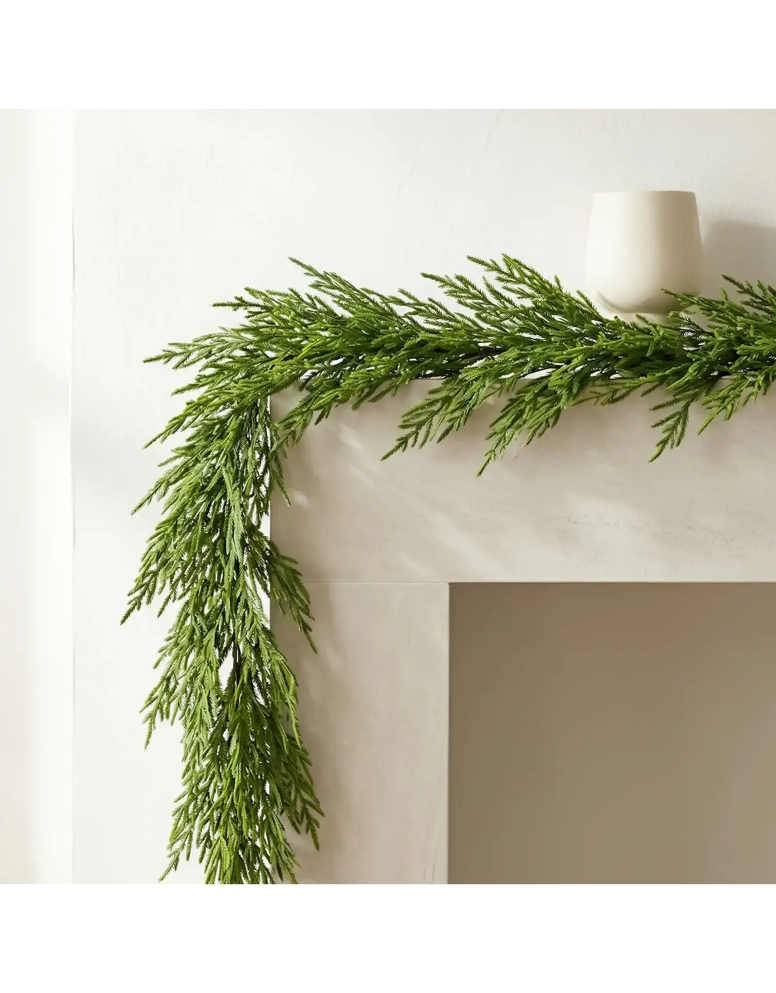 Faux Christmas Garland, Norfolk Pine, 60"