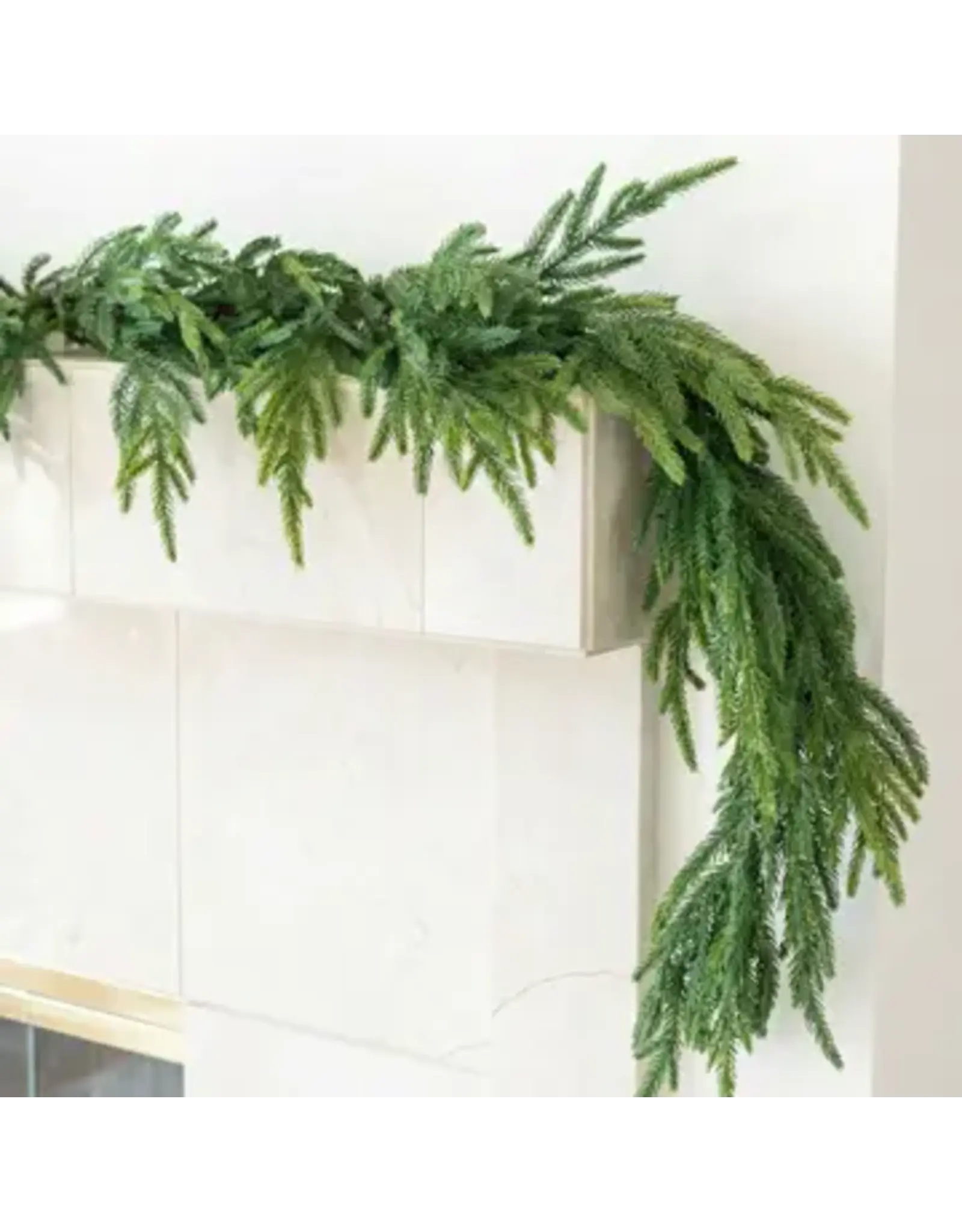 Faux Christmas Garland, Norfolk Pine, 60"