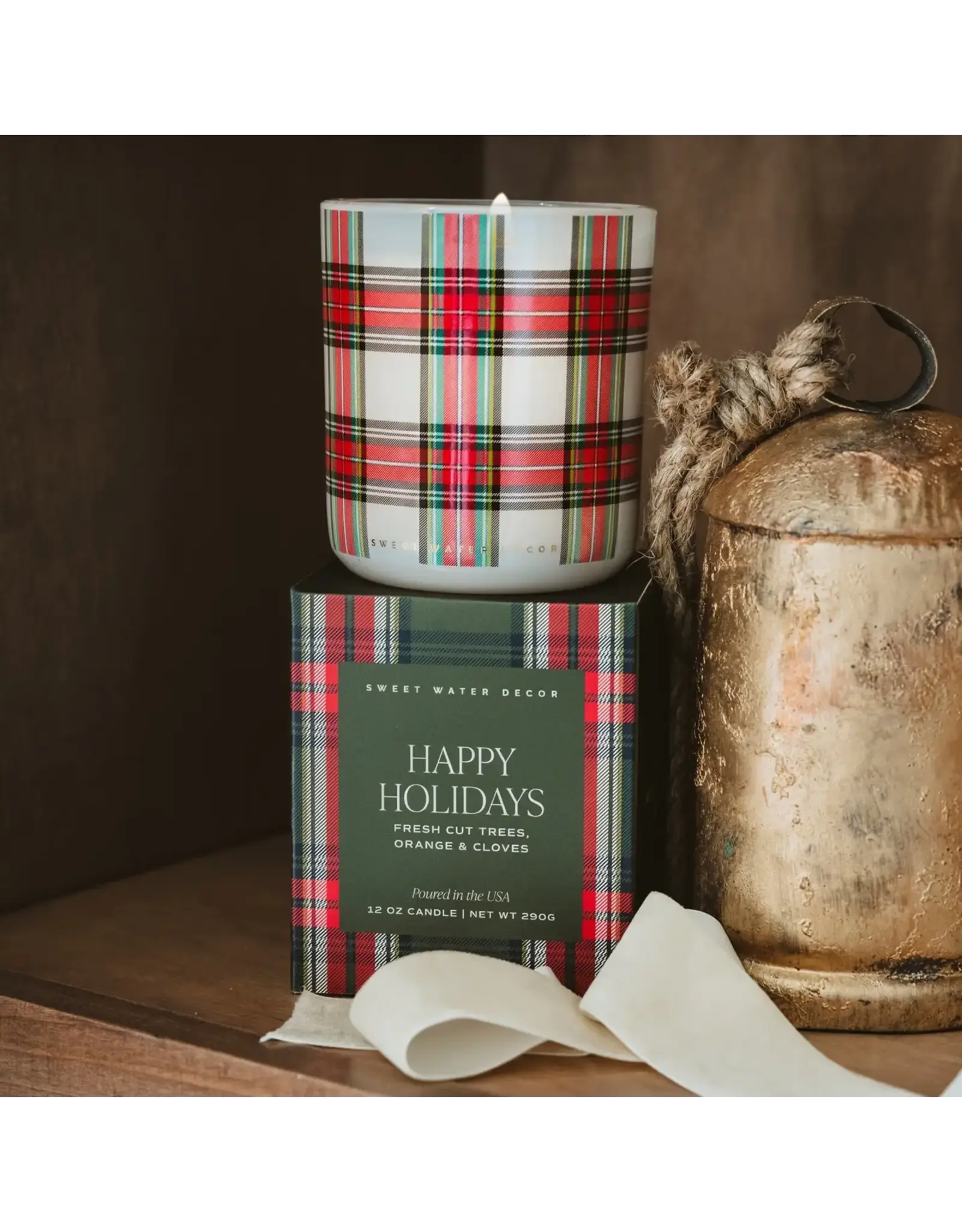 Happy Holidays 12 oz Boxed Soy Candle