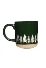 Pine Trees Stoneware Coffee Mug