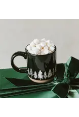 Pine Trees Stoneware Coffee Mug