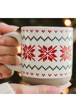 Fair Isle Sweater Stoneware Mug