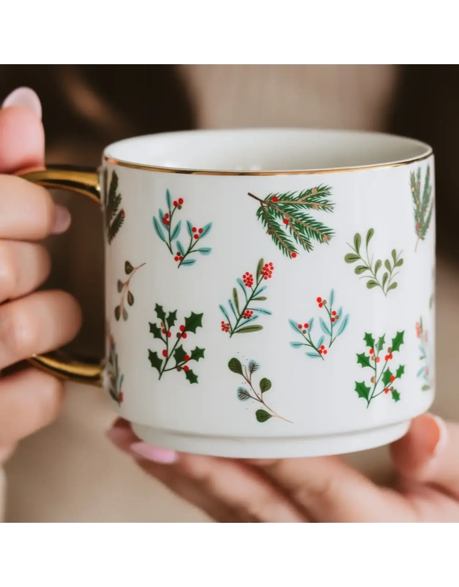 Holiday Greenery Coffee Mug