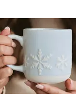Snowflakes Stoneware Coffee Mug