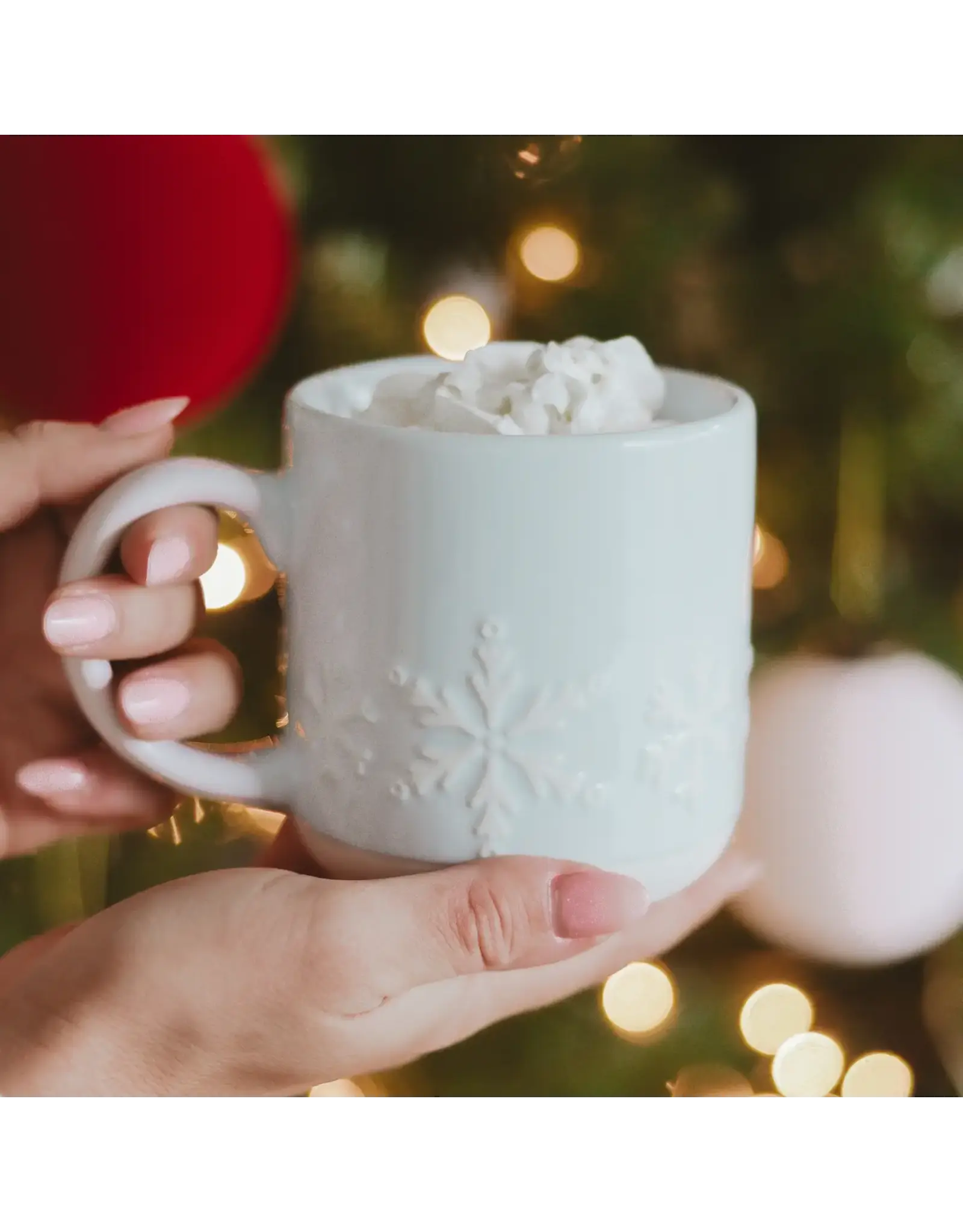 Snowflakes Stoneware Coffee Mug