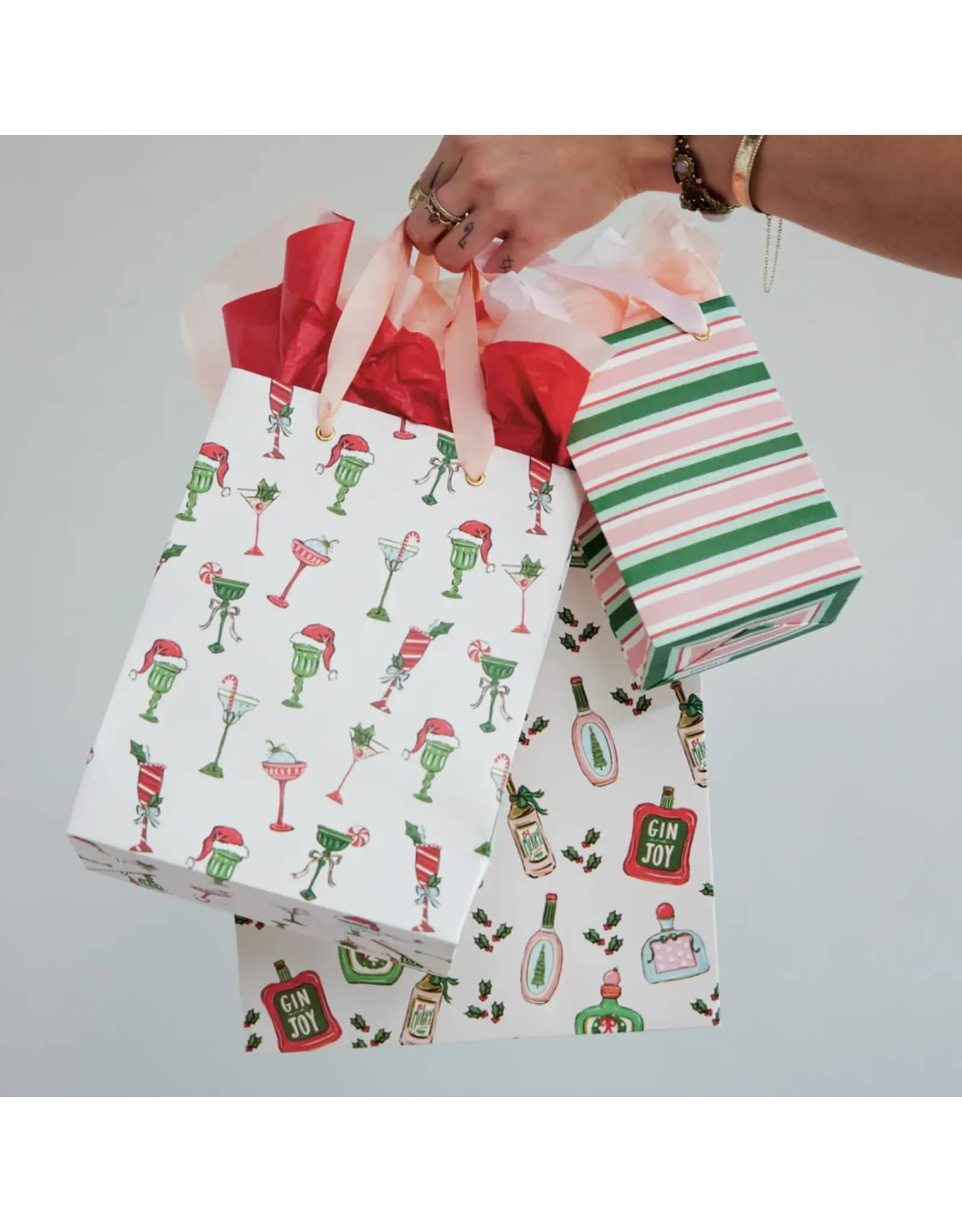 Gift Bag with Grosgrain Ribbon Handles, Medium