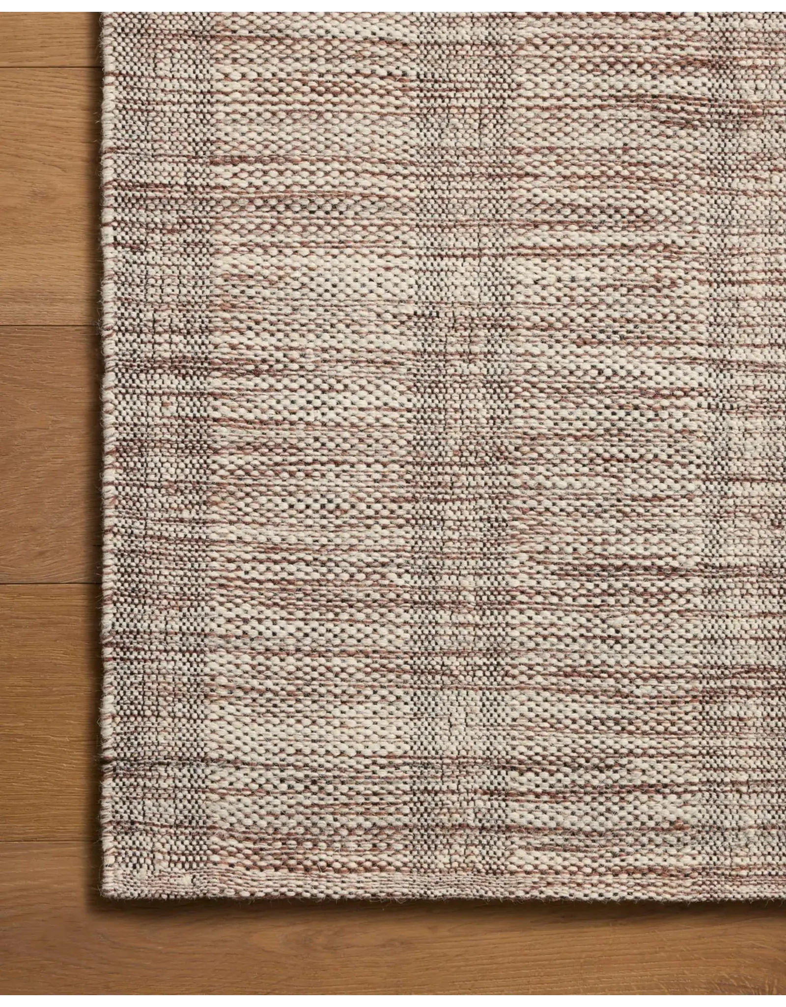 Chris Loves Julia × Loloi Eugene Rug / Chestnut / Ivory EUG-01 in 5'0" x 7'6"