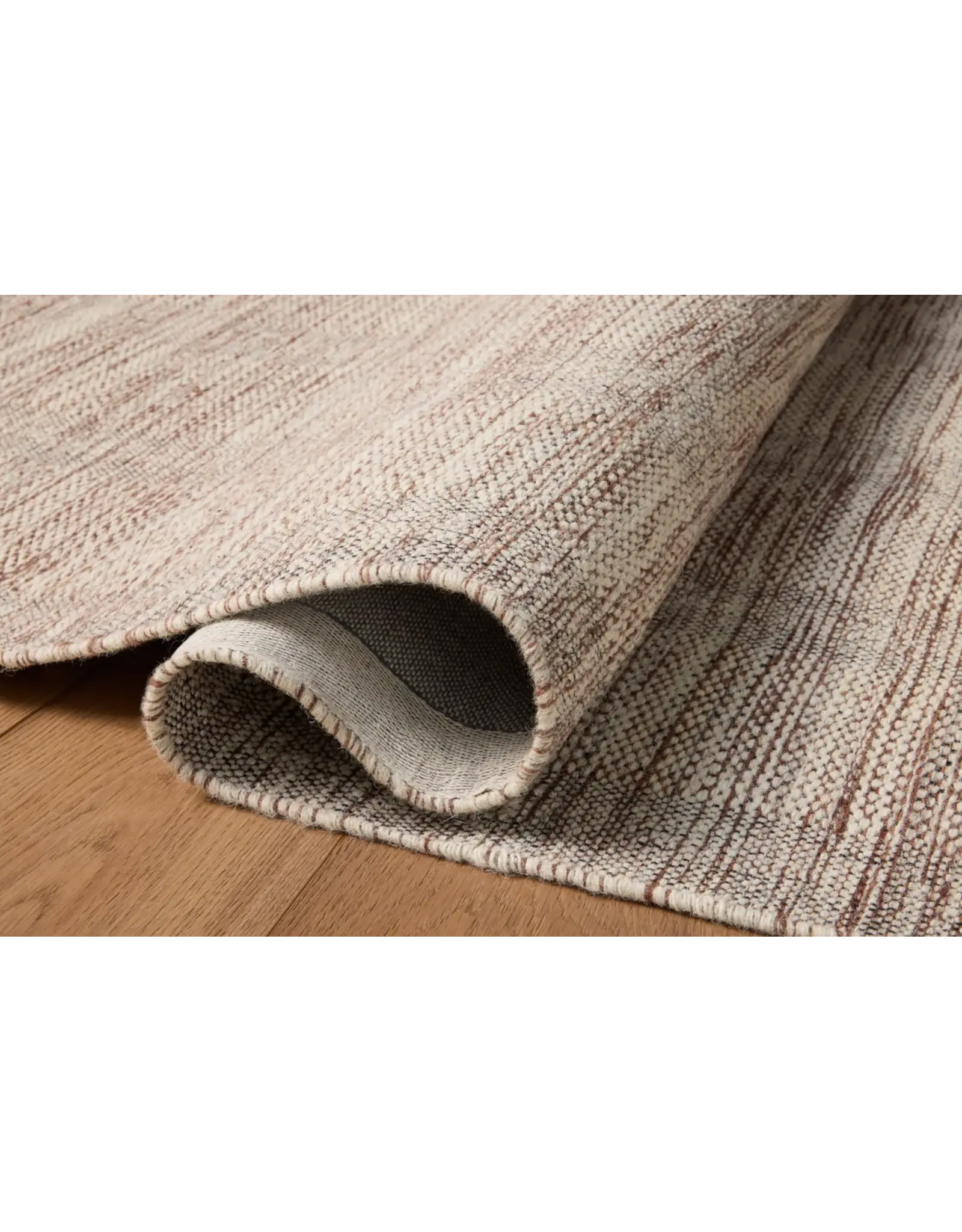 Chris Loves Julia × Loloi Eugene Rug / Chestnut / Ivory EUG-01 in 5'0" x 7'6"