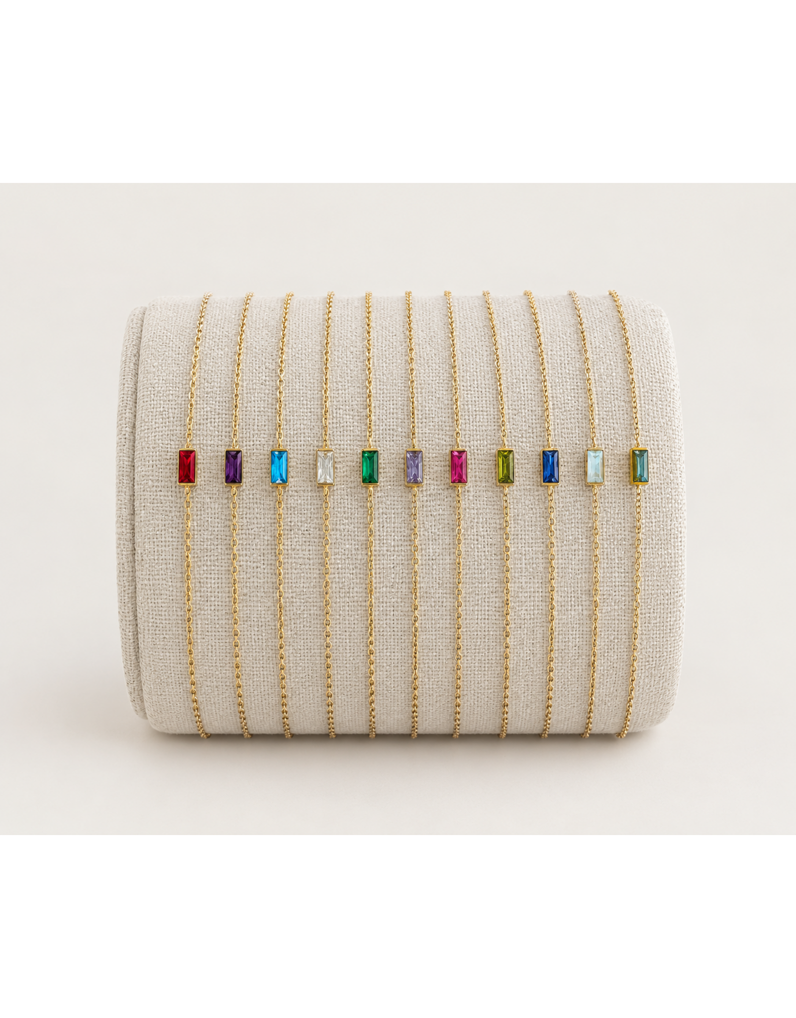 Birthstone Baguette Bracelet