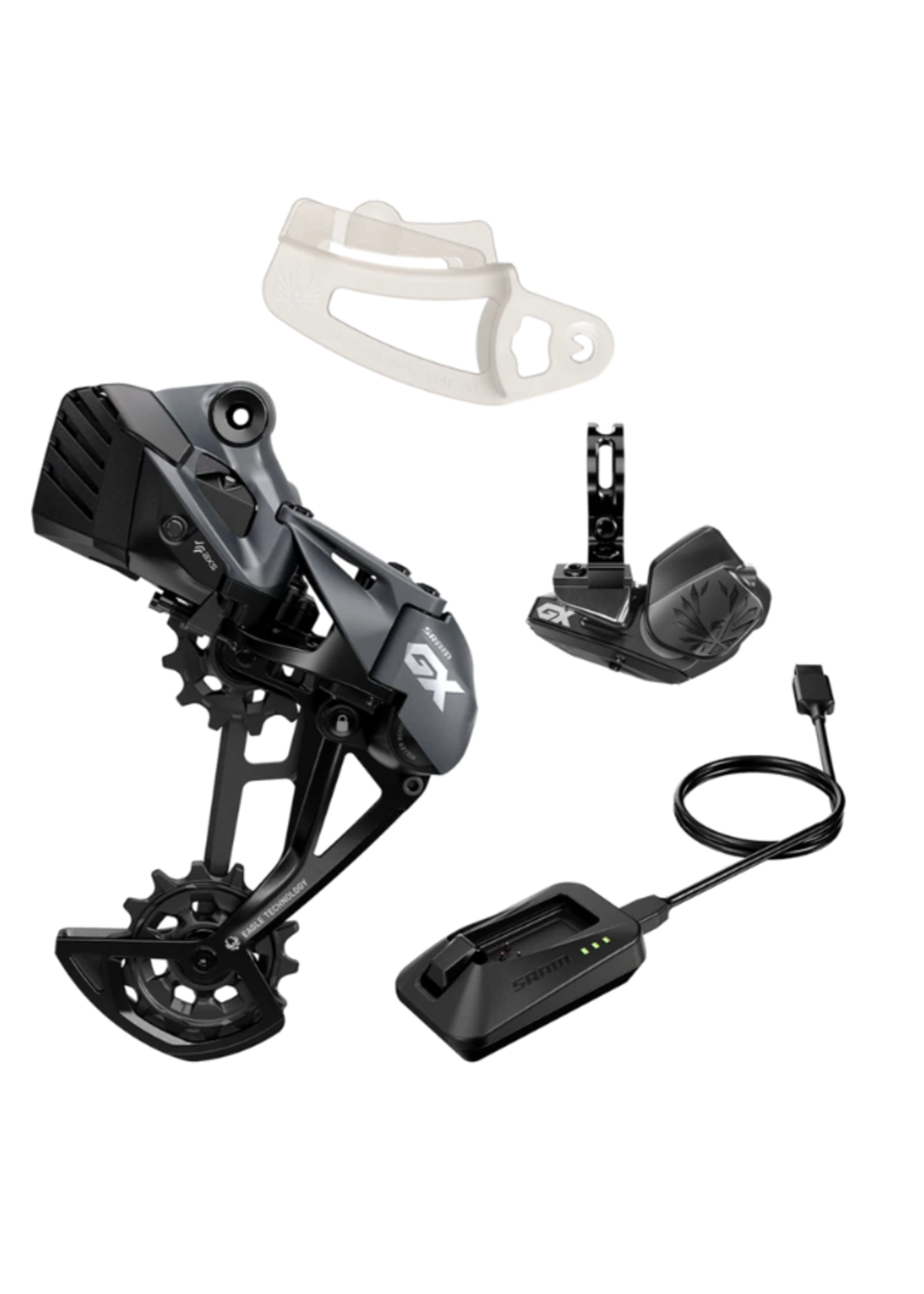 SRAM SRAM GX Eagle AXS Upgrade Kit - Rear Derailleur, Battery, Eagle AXS Controller w/ Clamp, Charger/Cord, Chain Gap Tool, Black