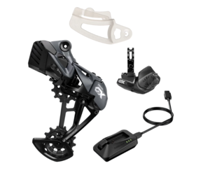 SRAM SRAM GX Eagle AXS Upgrade Kit - Rear Derailleur, Battery, Eagle AXS  Controller w/ Clamp, Charger/Cord, Chain Gap Tool, Black