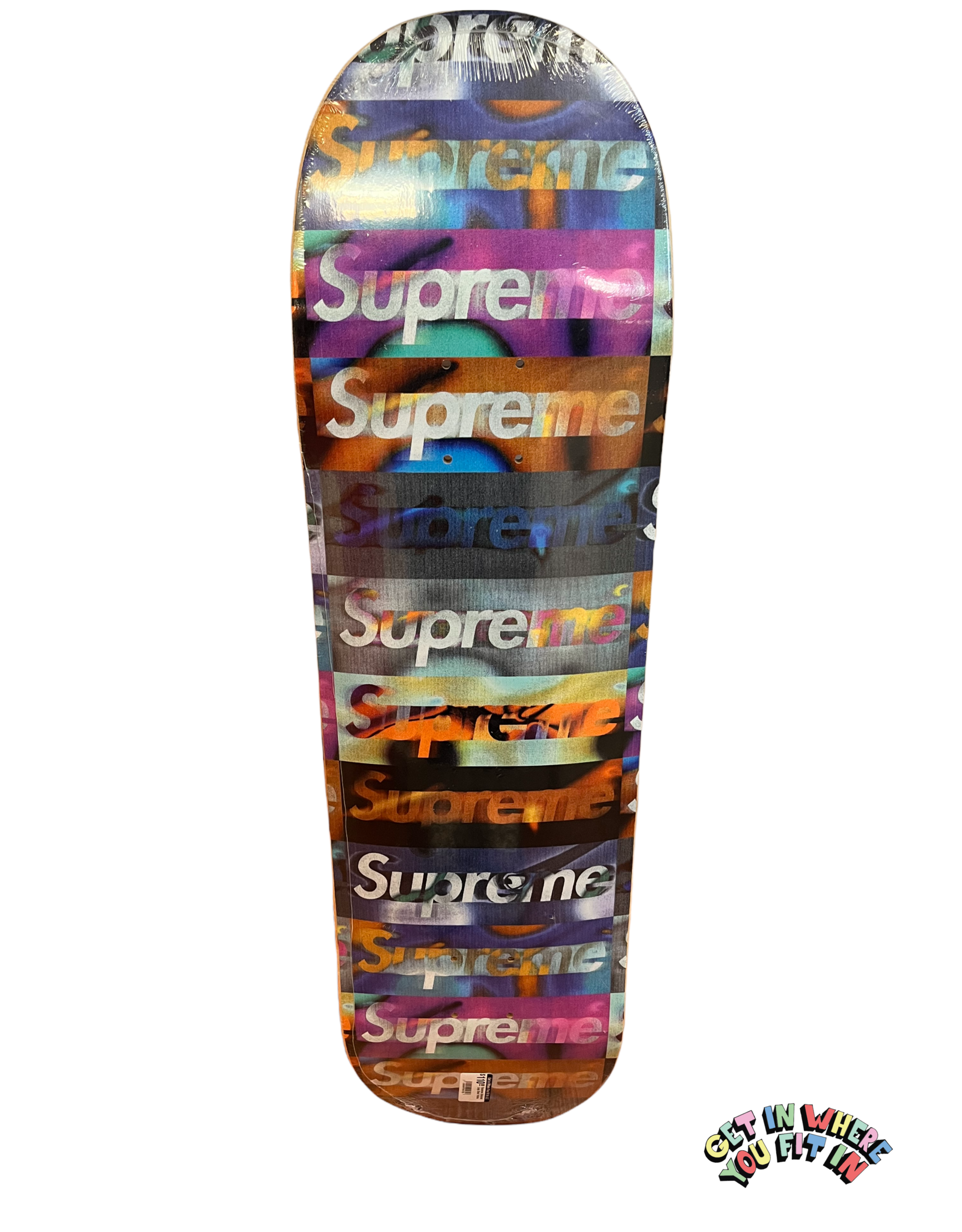 supreme didtorted logo skateboard 黒のみ - スケートボード
