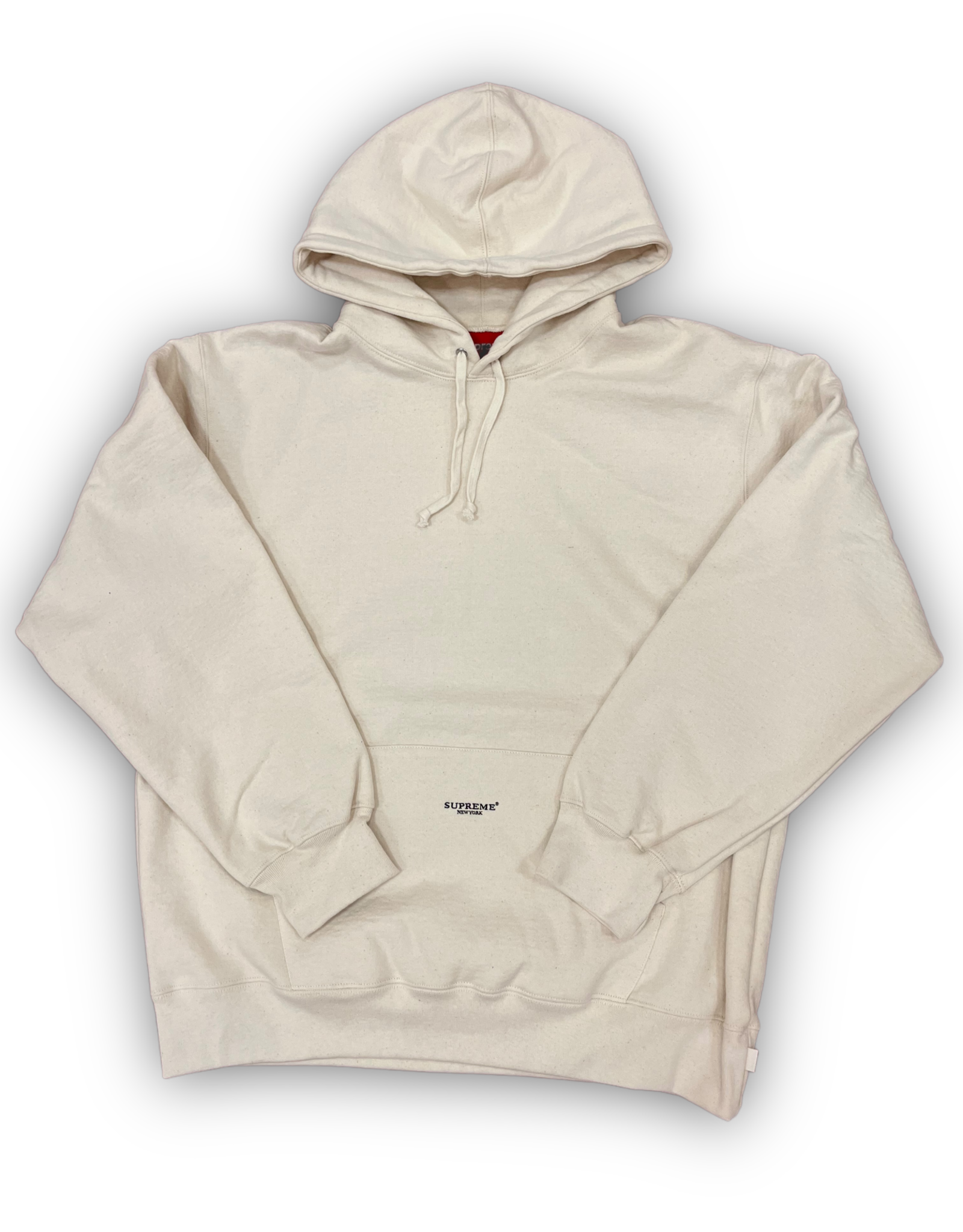 Micro Logo Hooded Sweatshirt Natural M | angeloawards.com