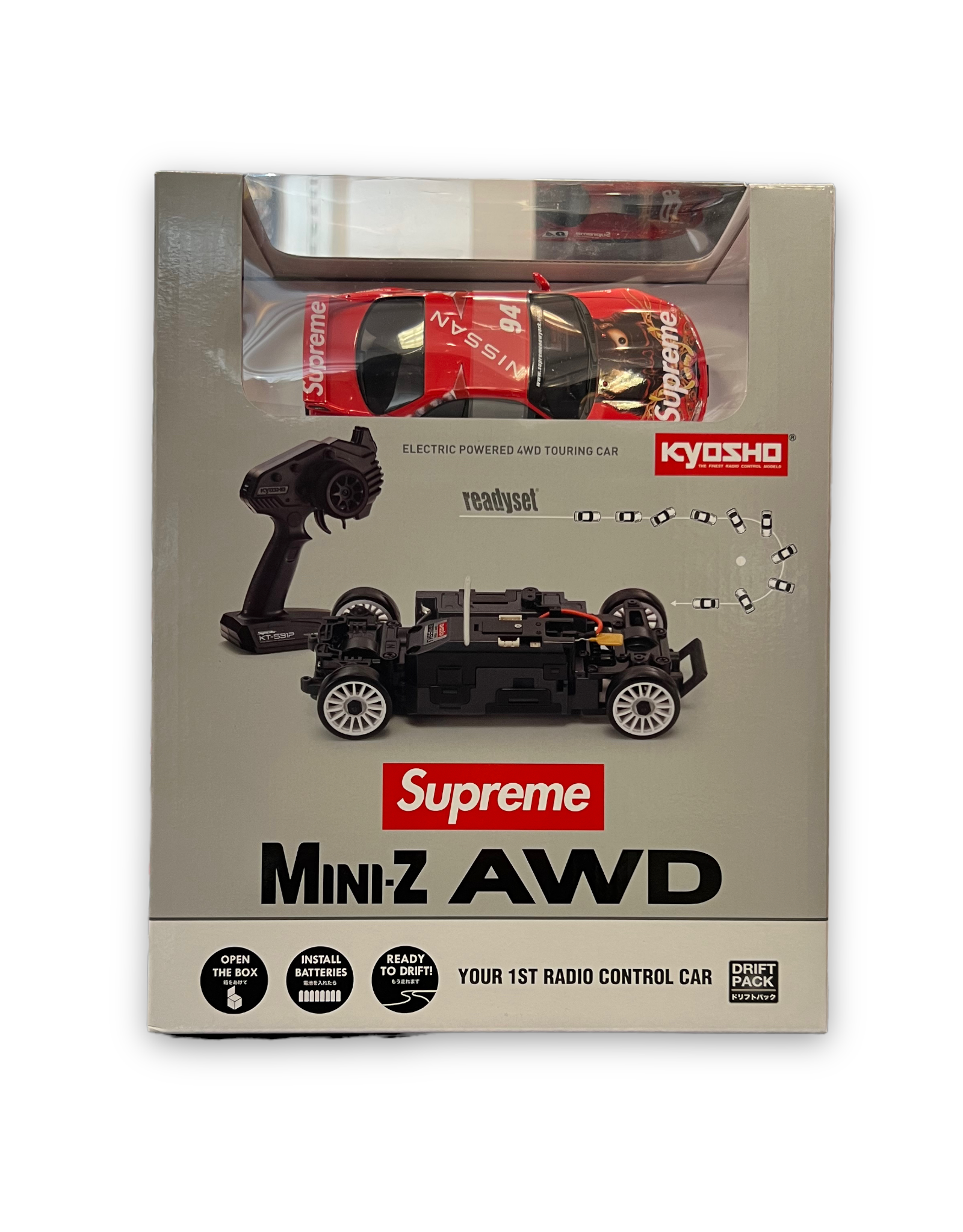 Supreme Kyosho Mini-Z Nissan Skyline Nismo R33 RC Readyset Red