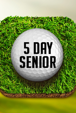 Senior 5-Day Golf Passholder (M-F/No Holidays)