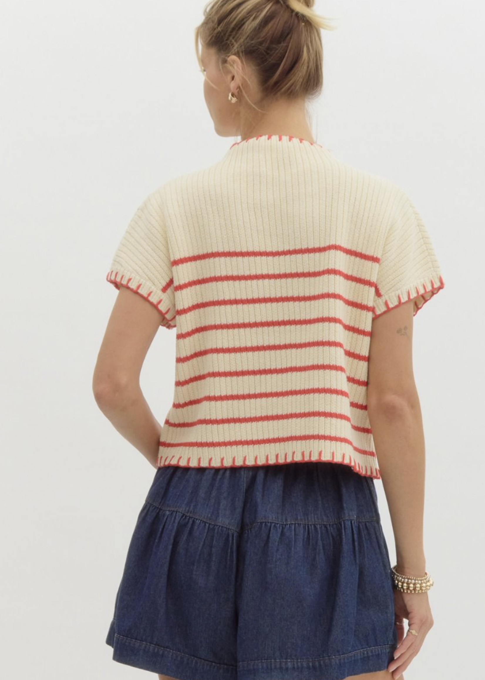 ETO ETO Stripe Knit Sweater