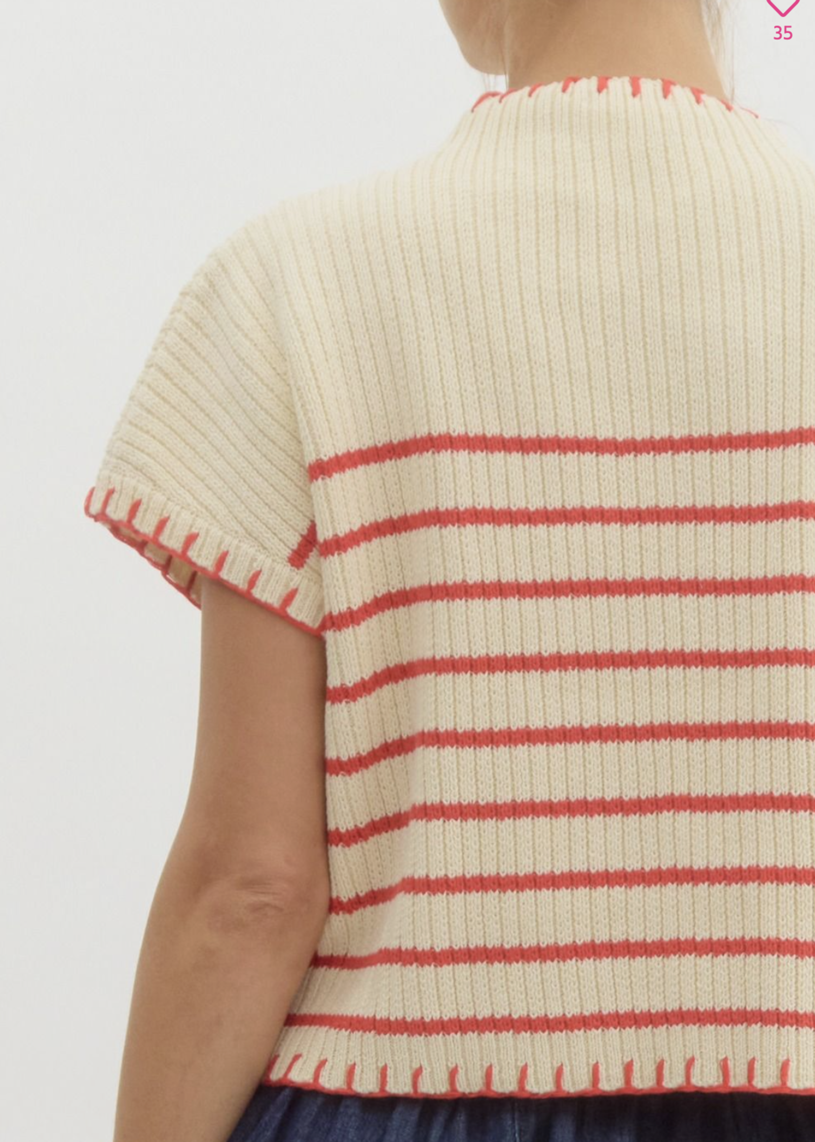 ETO ETO Stripe Knit Sweater