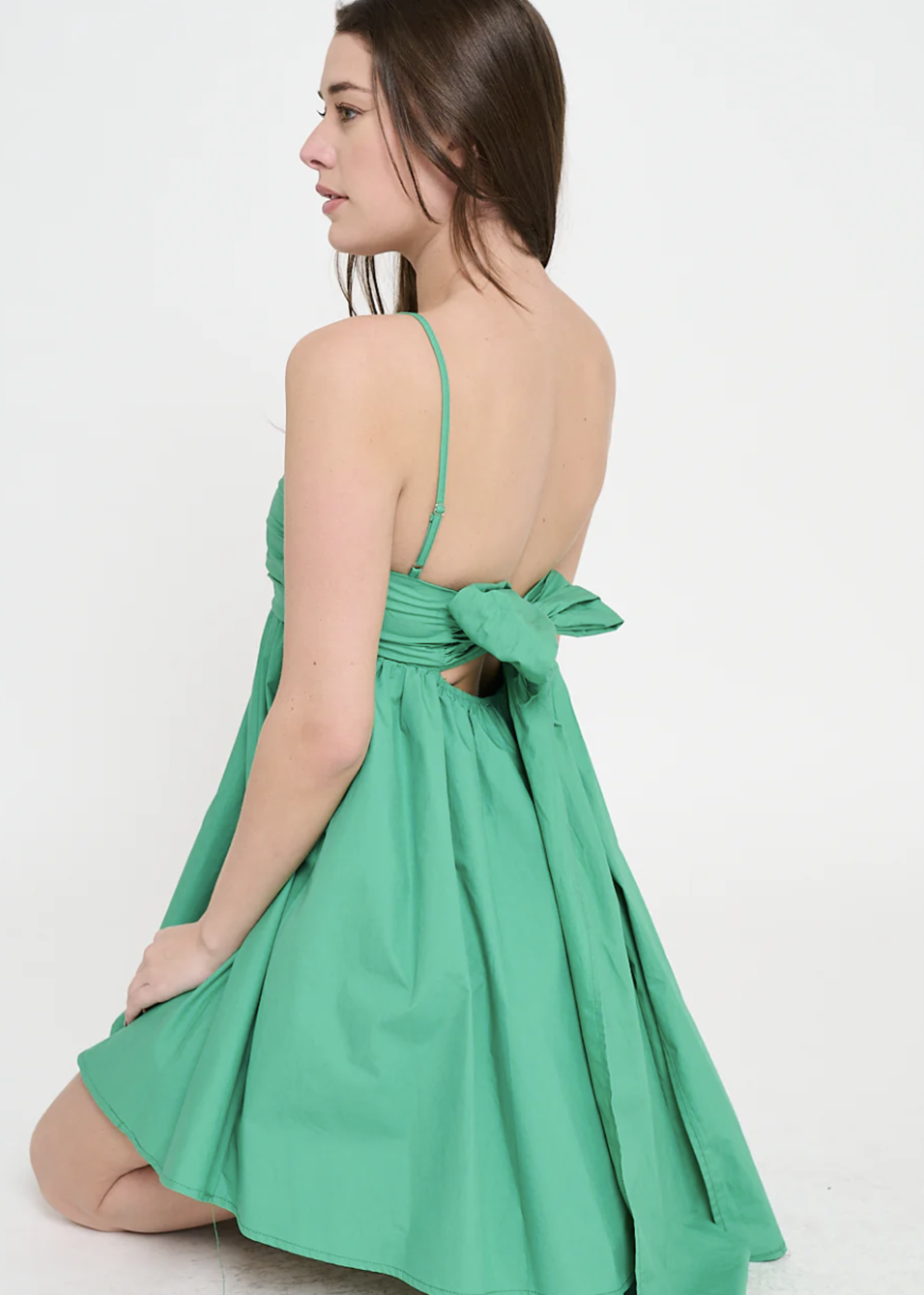 Meet Me In Santorini Meet Me Cycladic Leaf Short Dress