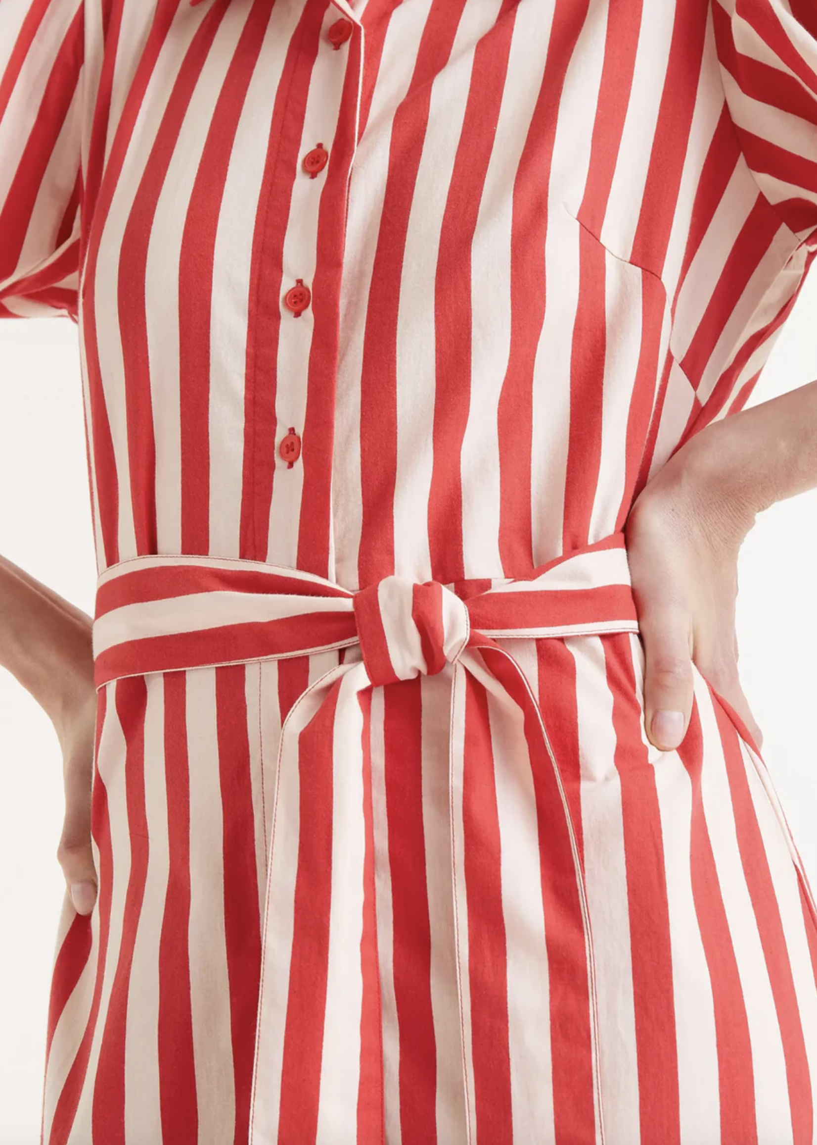 Compania Fantastica Compania Stripe SS Midi Dress