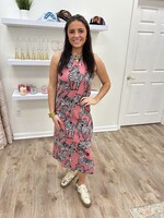 Compania Fantastica Compania Safari Slvless Midi Dress