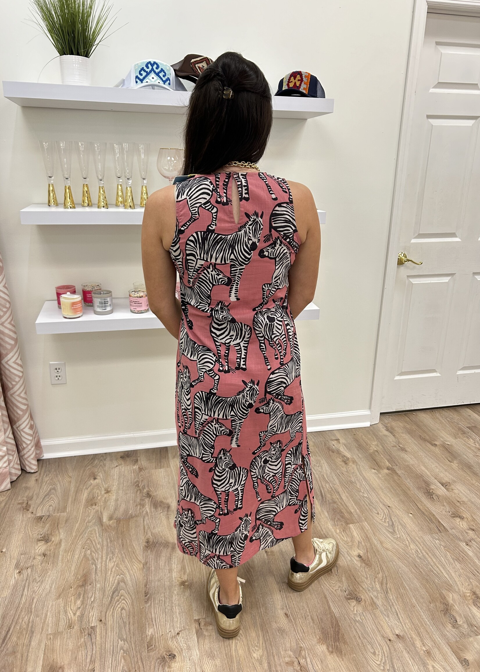 Compania Fantastica Compania Safari Slvless Midi Dress