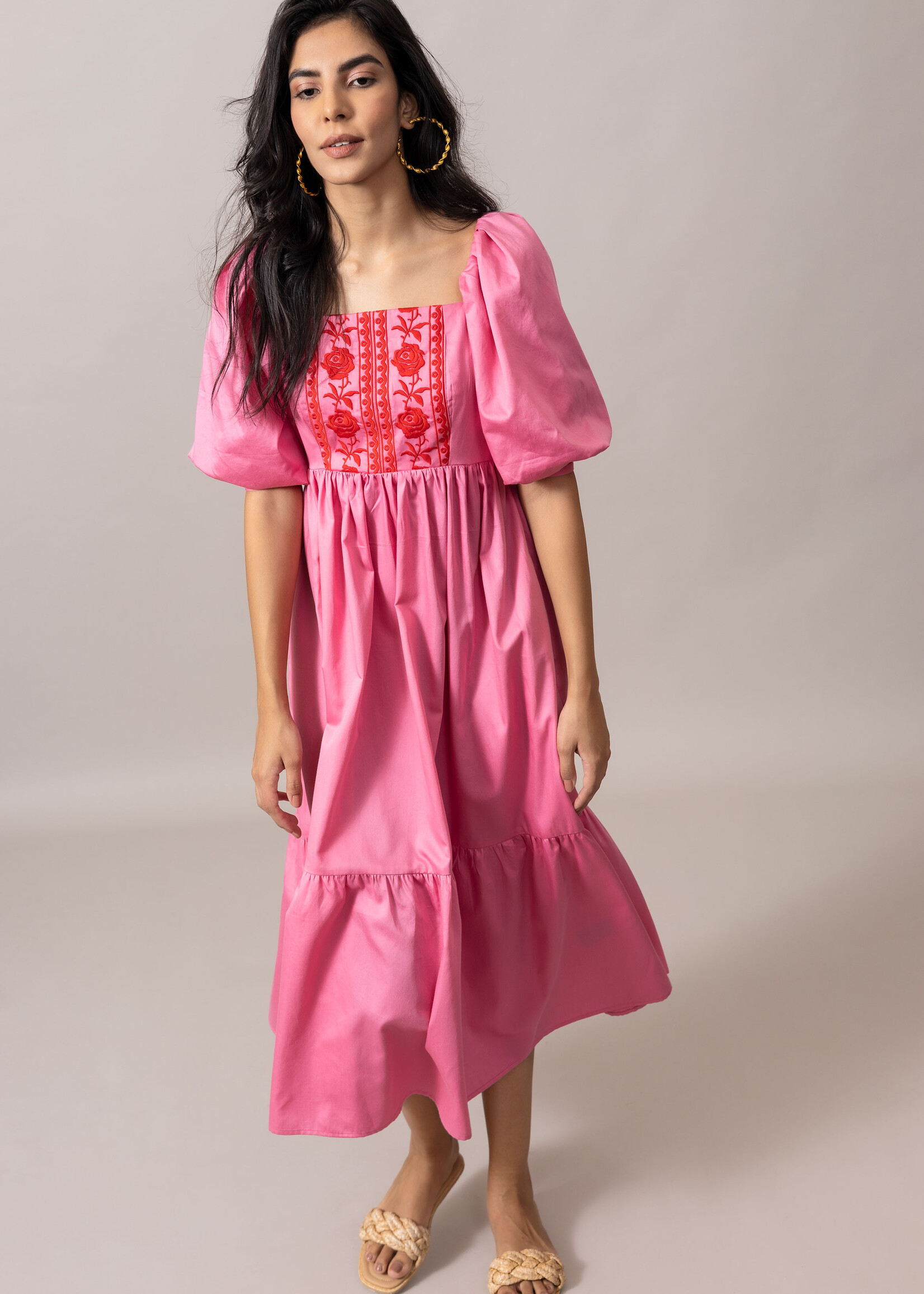 Emily Lovelock Emily Lovelock Jamie Embroidered Midi