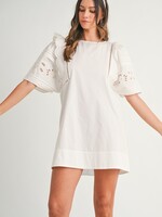MBL MBL Cutout Embroidered Shift Dress